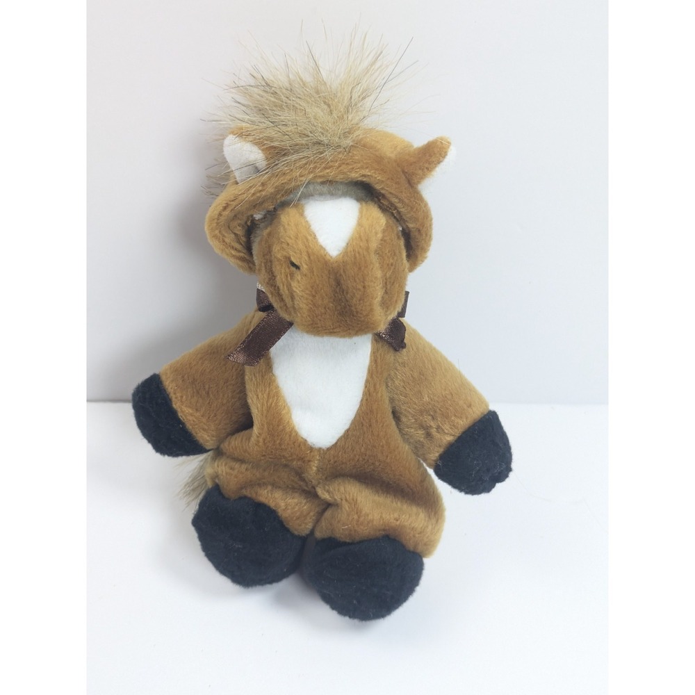 Vintage Wee Bear Village GANZ Bear Oats Horse 2000